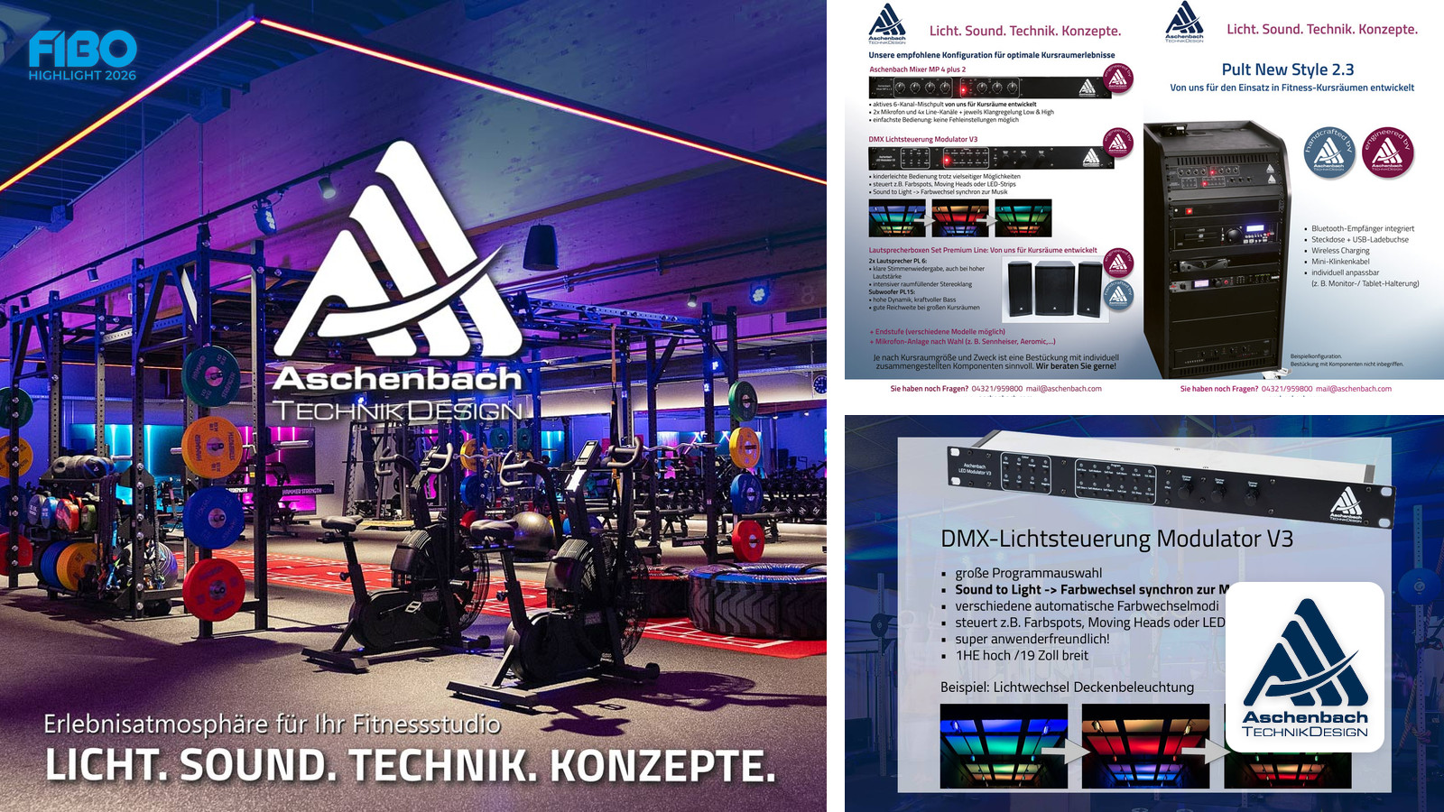 Aschenbach Audio Team GmbH & Co KG auf der FIBO 2026: Atmosphäre durch Licht und Sound