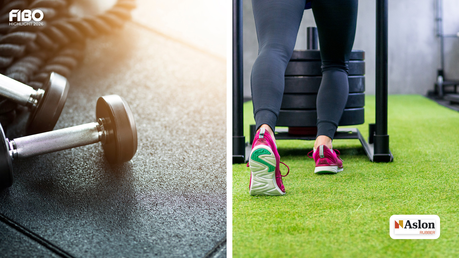 Aslon Rubber BV auf der FIBO 2026: Innovative Bodenlösungen aus recyceltem Material