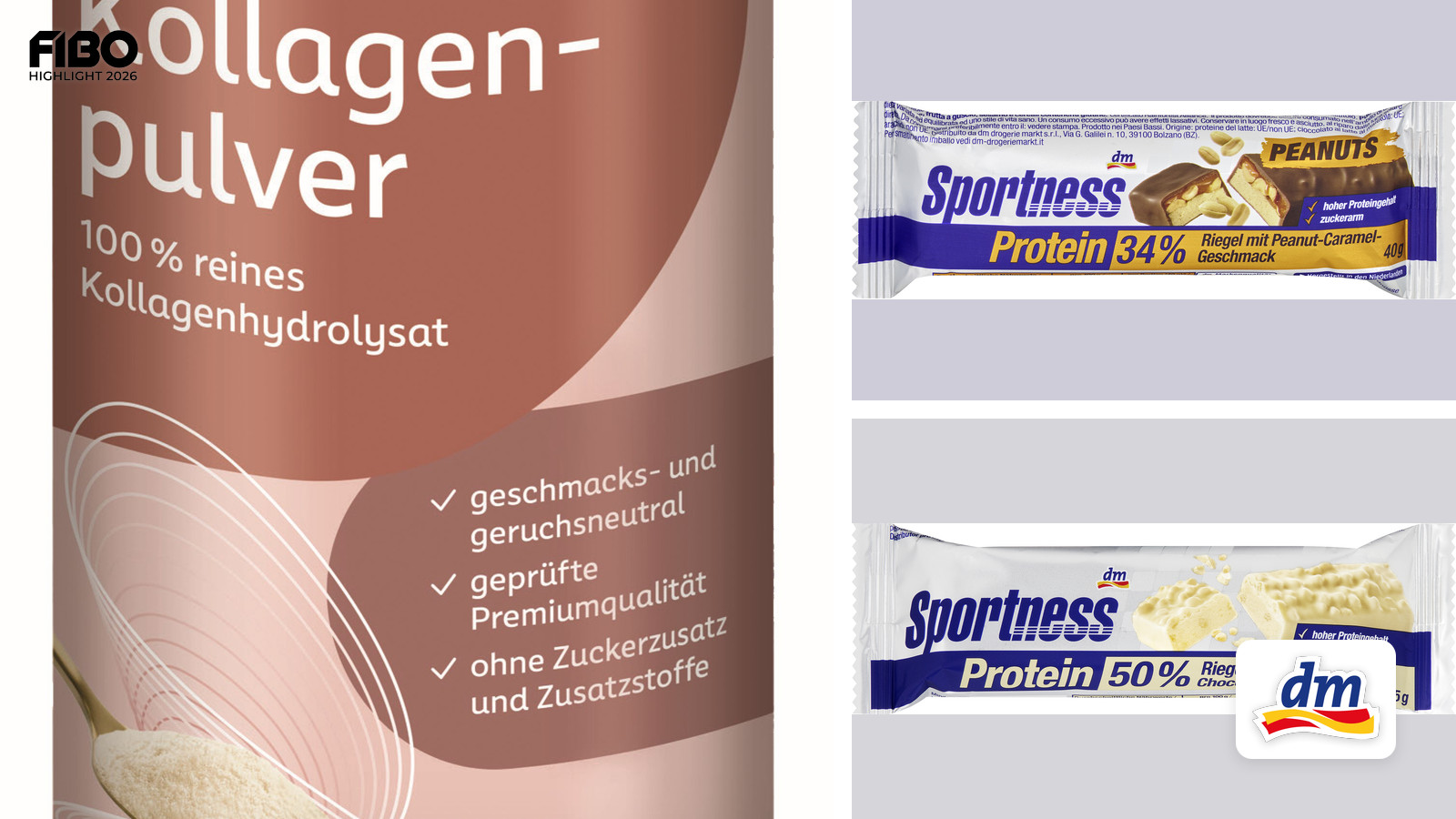 dm-drogerie markt GmbH + Co. KG auf der FIBO 2026: Fokus auf Sportnahrung und Gesundheit