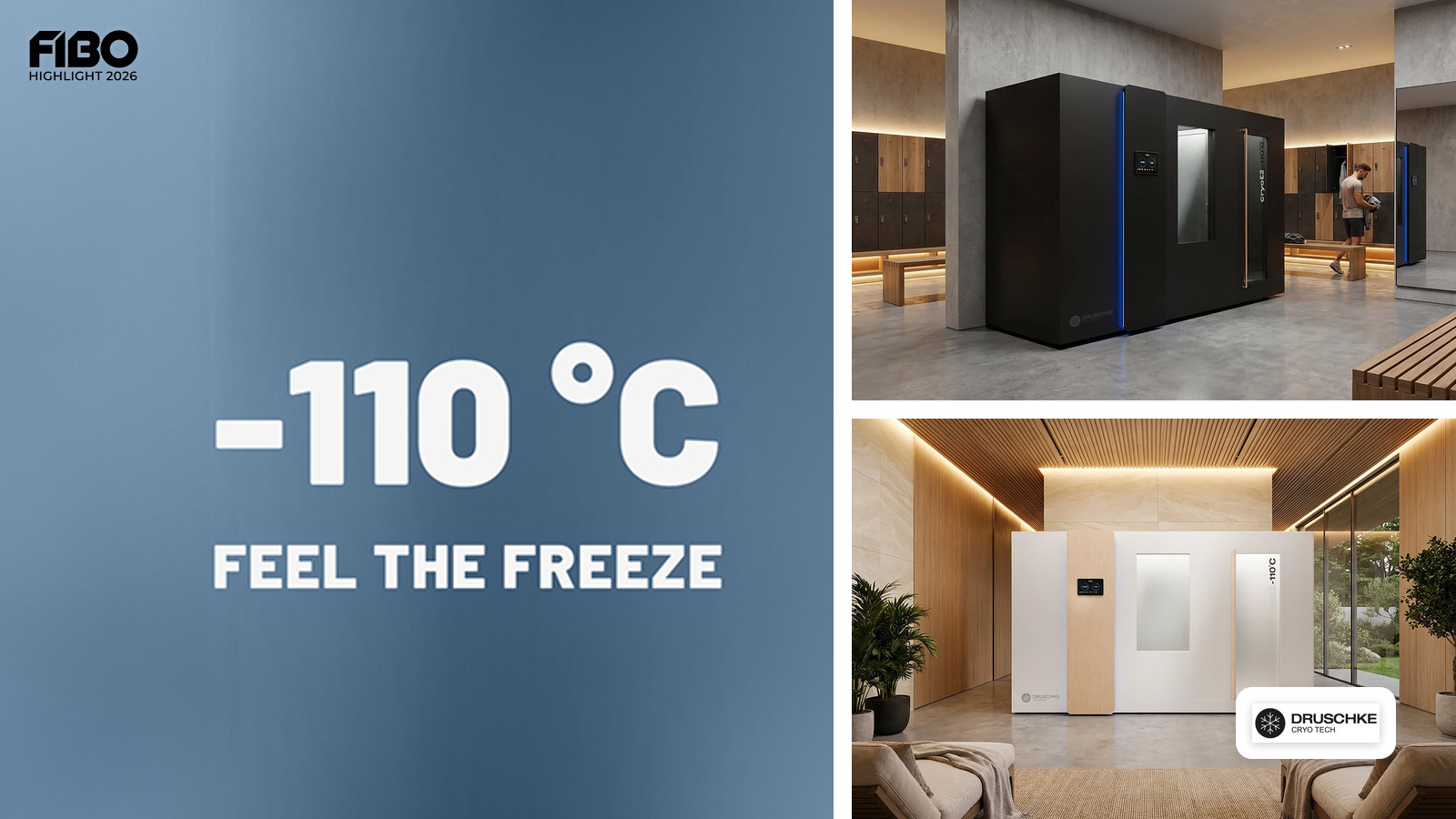 Innovative Kältekammern auf der FIBO 2026: Druschke Cryo Tech GmbH präsentiert neue Generation