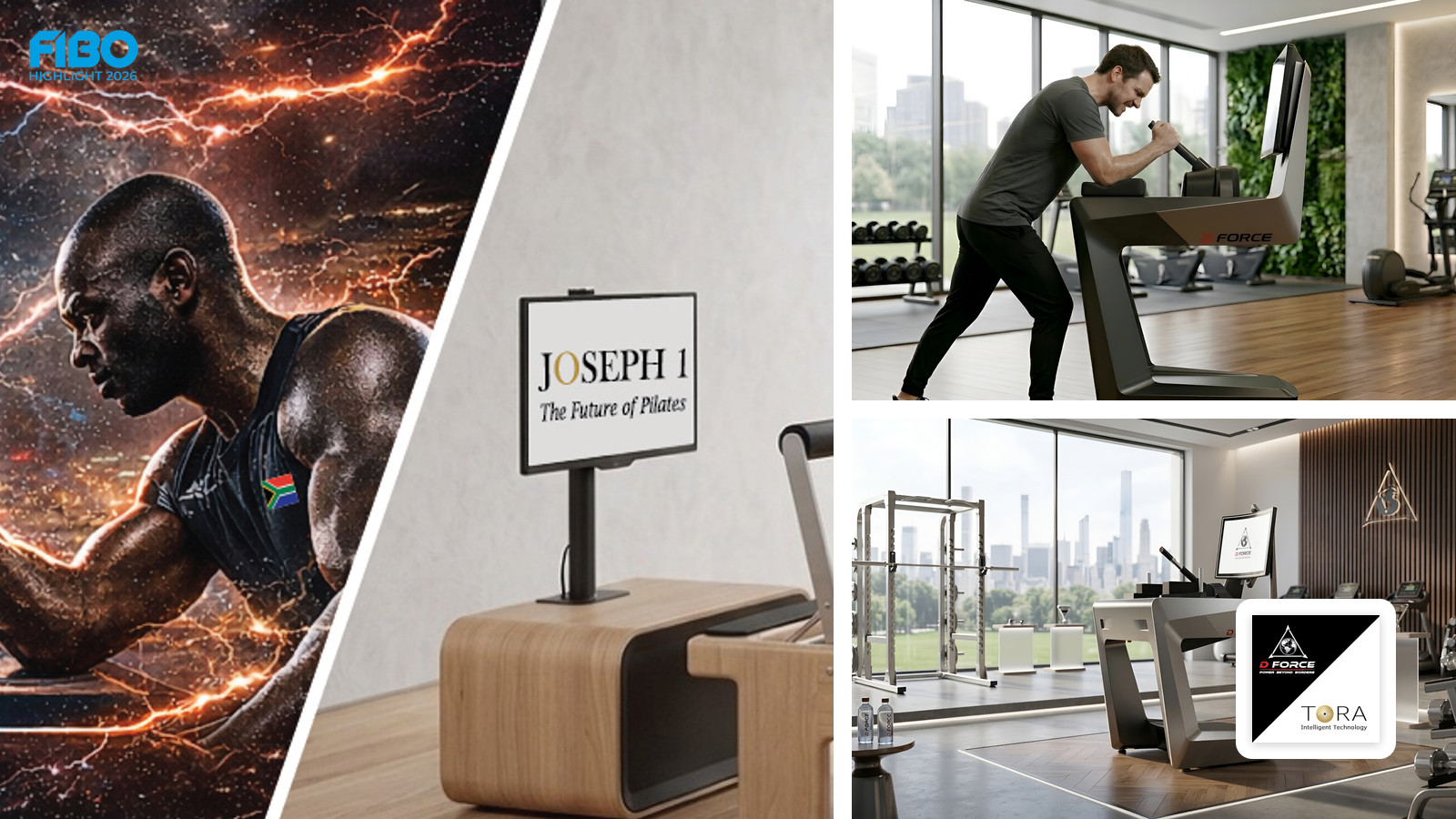D Force ROCKY 1|Tora JOSEPH 1: Innovative Kraft- und Pilates-Lösungen auf der FIBO 2026