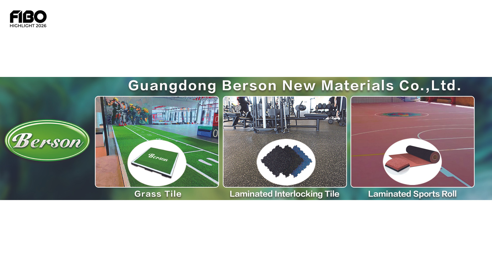Innovative Bodenlösungen: Guangdong Berson New Materials Co.,LTD auf der FIBO 2026