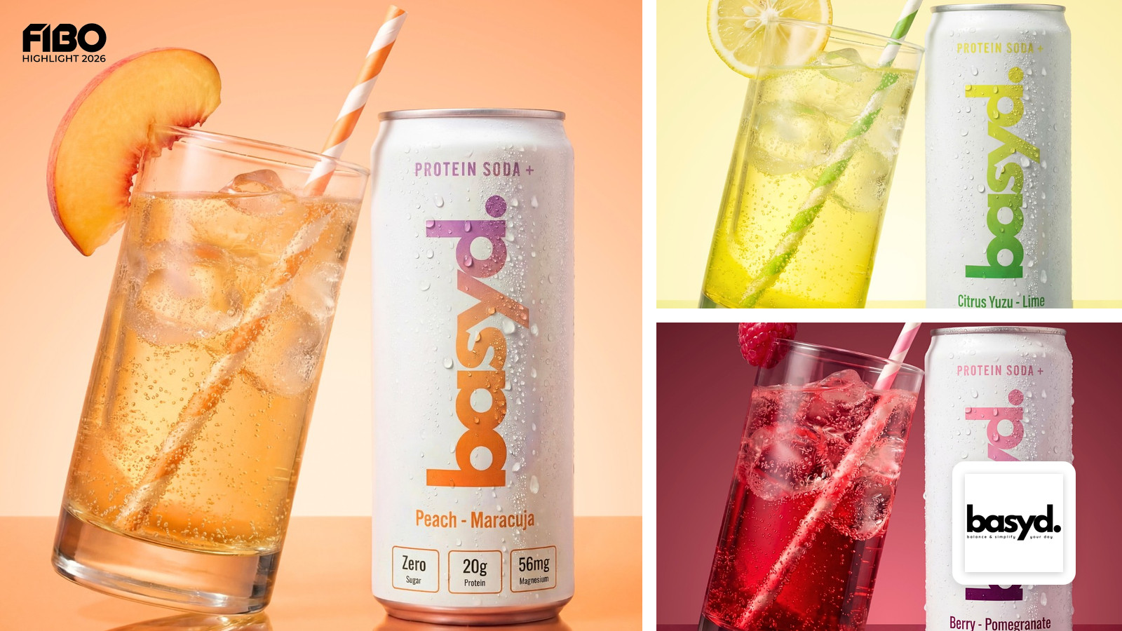 basyd.: Innovative Protein-Sodas auf der FIBO 2026 präsentiert