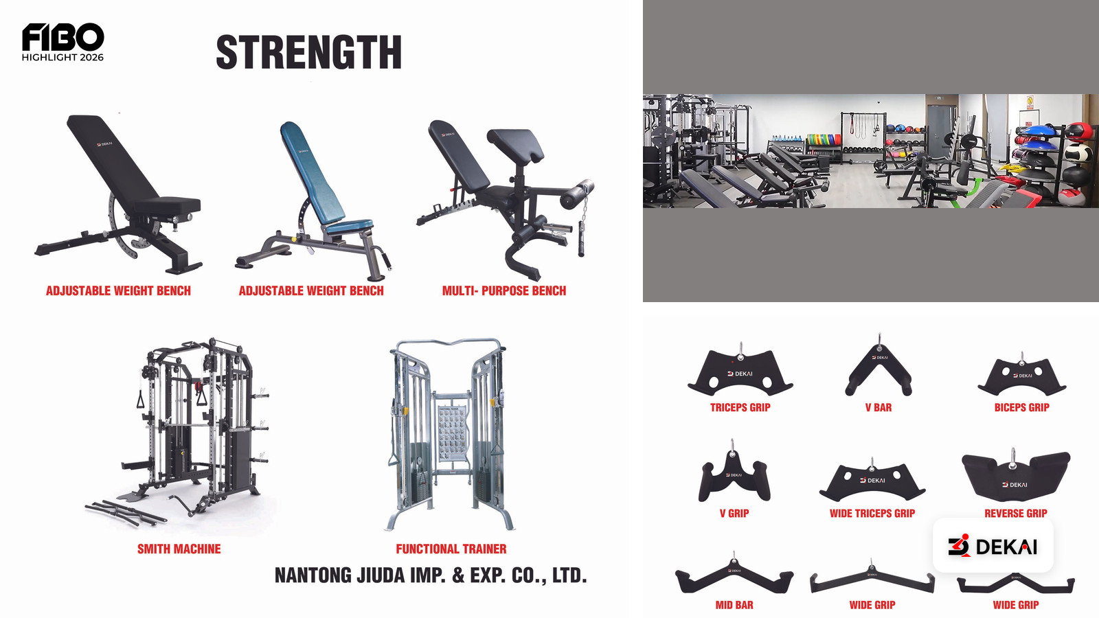 Nantong Jiuda Imp. & Exp. Co., Ltd. präsentiert vielseitige Fitnesslösungen auf der FIBO 2026