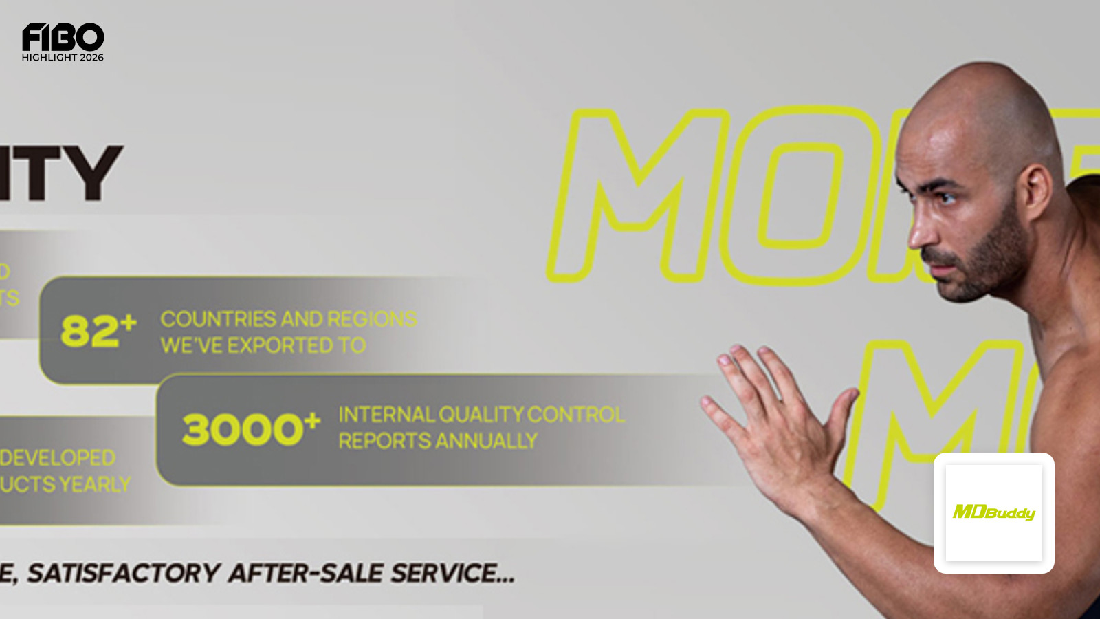 Moderne Fitnesslösungen von NANTONG MODERN SPORTING INDUSTRIAL CO., LTD. auf der FIBO 2026