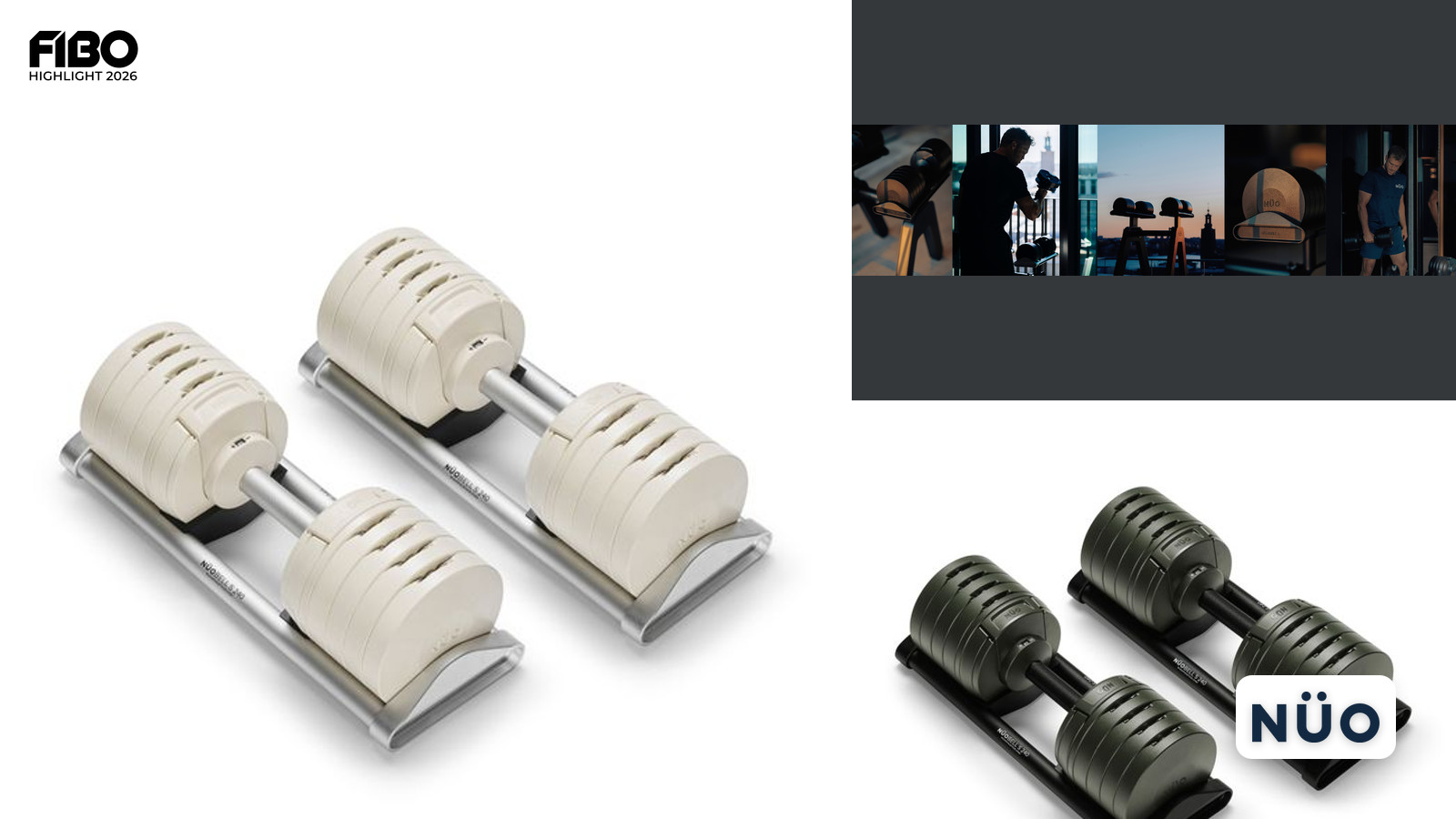 NÜO Athletics auf der FIBO 2026: Skandinavisches Design trifft auf innovative Hantel-Lösungen