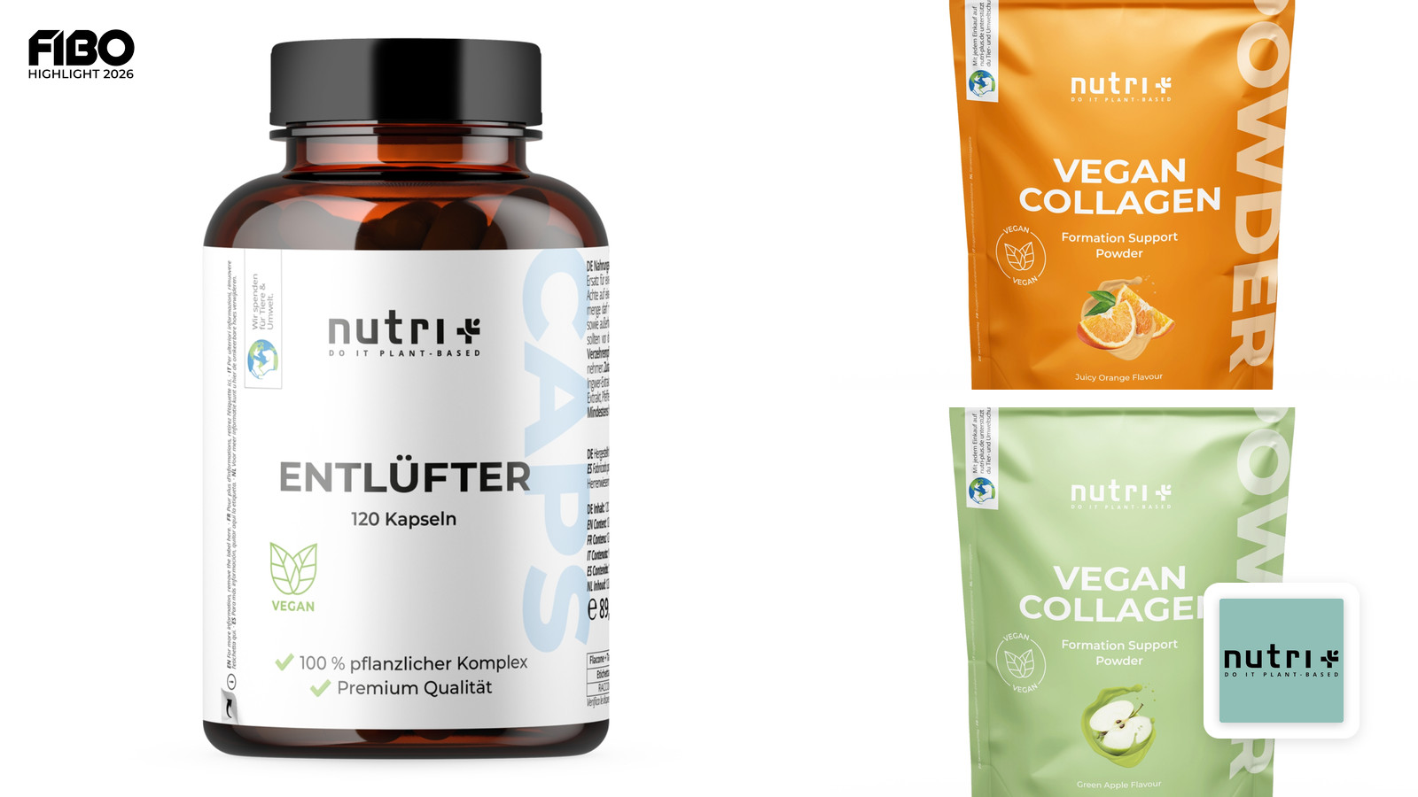 nutri+: Pflanzliche Premium-Nutrition auf der FIBO 2026 präsentiert