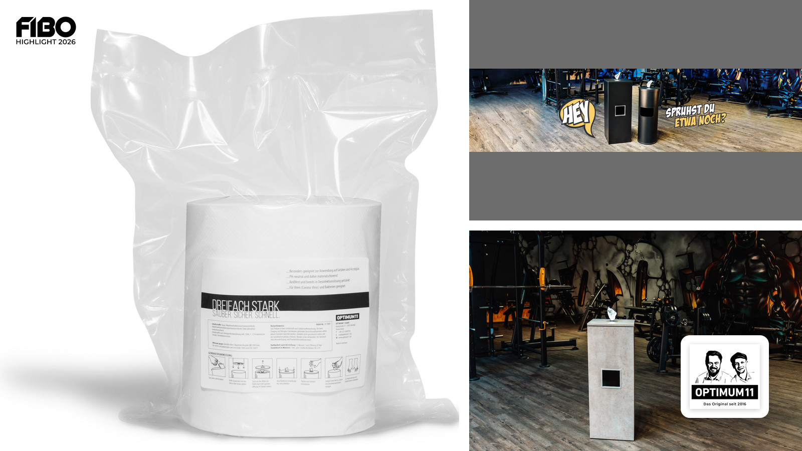 Hygiene mit System: Der Rückblick auf den Auftritt der Optimum11 GmbH auf der FIBO 2026