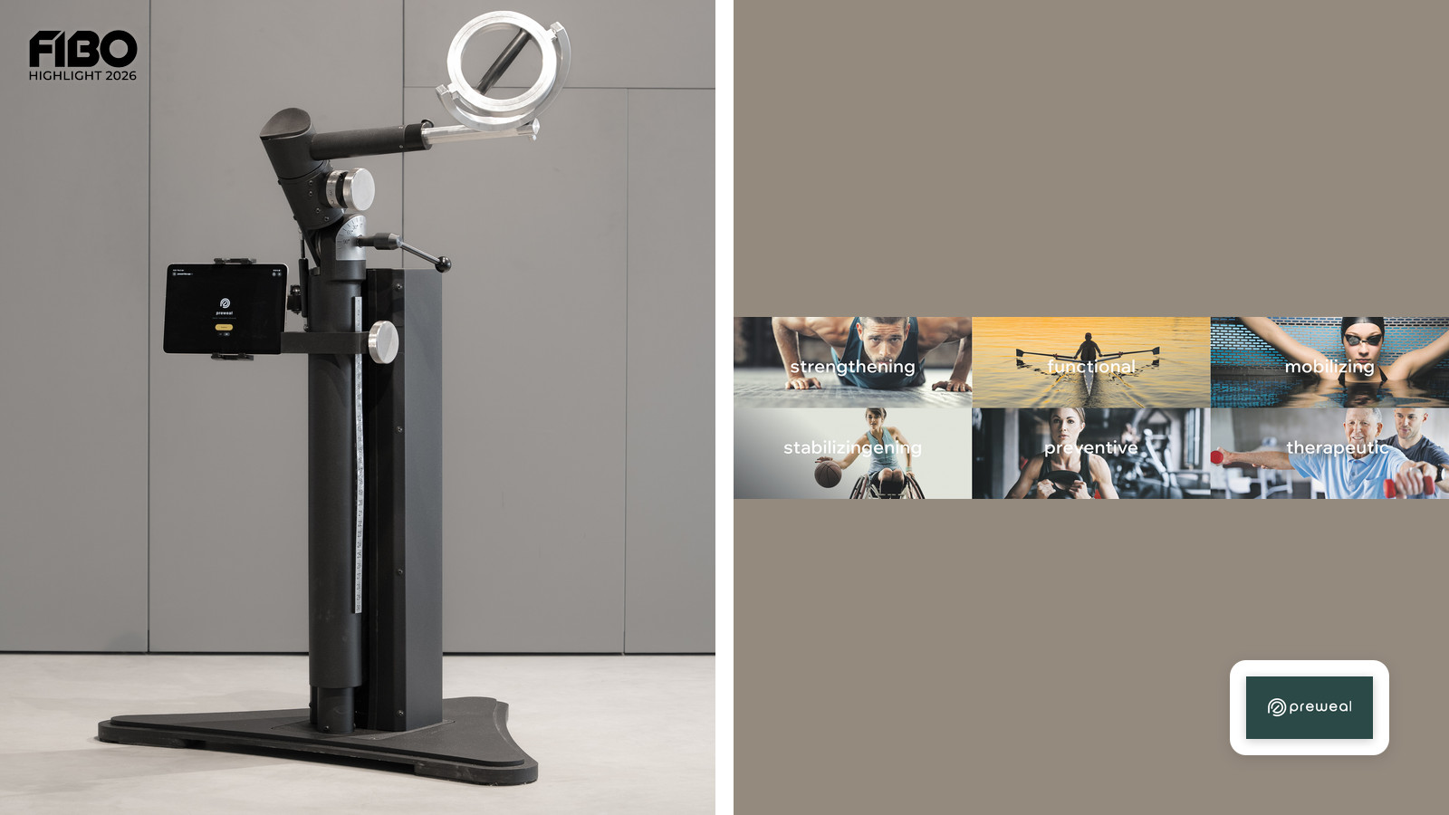 Präzision für die Schulter: preweal sports GmbH präsentiert den ROTATOR V3 auf der FIBO