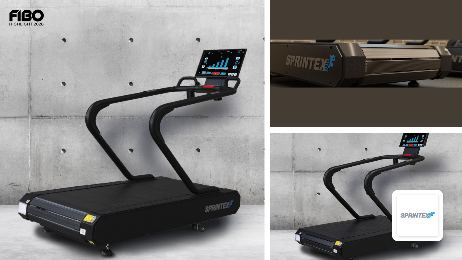 Sprintex Treadmills auf der FIBO 2026: Natürliches Laufgefühl durch innovative Lamellenlaufbänder