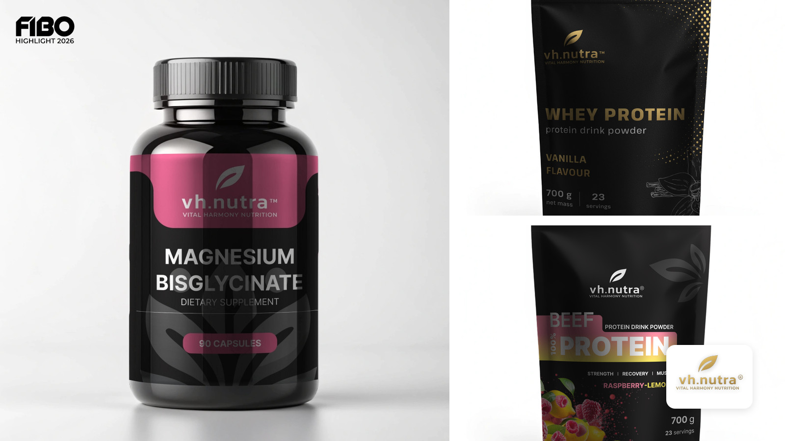 VH.nutra® auf der FIBO 2026: Premium-Nahrungsergänzung für Performance und Wellness