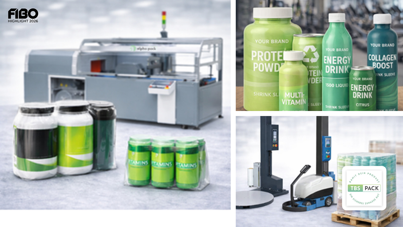 tbs-pack GmbH auf der FIBO 2026: Innovative Verpackungslösungen für die Sporternährung