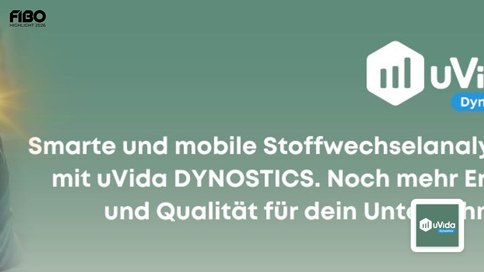Präzise Stoffwechselanalyse auf der FIBO 2026: uVida präsentiert mobile Lösungen