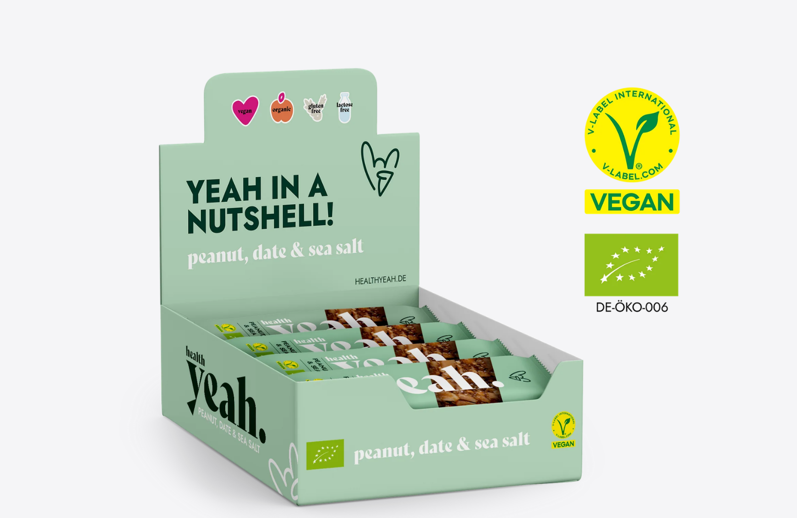 Health Yeah Peanut, Date & Sea Salt product display