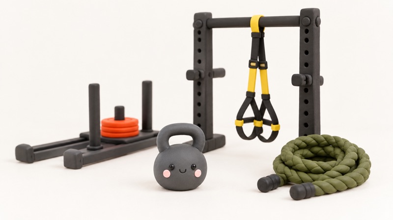 Functional Training Bereich im Fitnessstudio